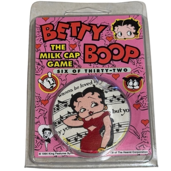 Betty Boop 1994 Milk Cap Game Slammer Factory Sealed - Picture 1 of 3